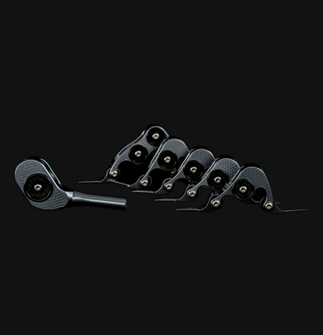 carbon fiber roller guilds fishing pole G-Series 5 Piece Roller Guide Set – Carbon Fishing